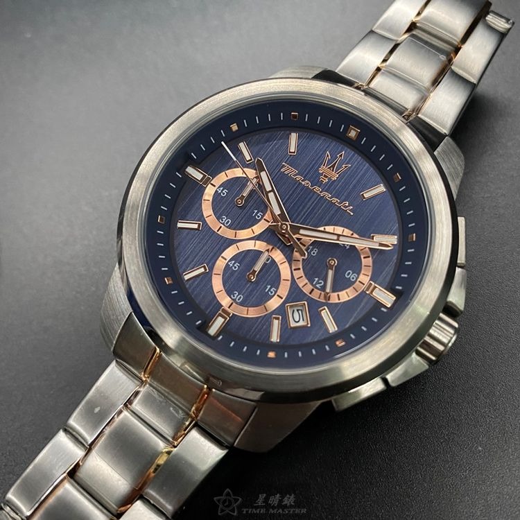 MASERATI手錶,编号R8873621008,44mm银錶壳,银色錶带款◉20A004